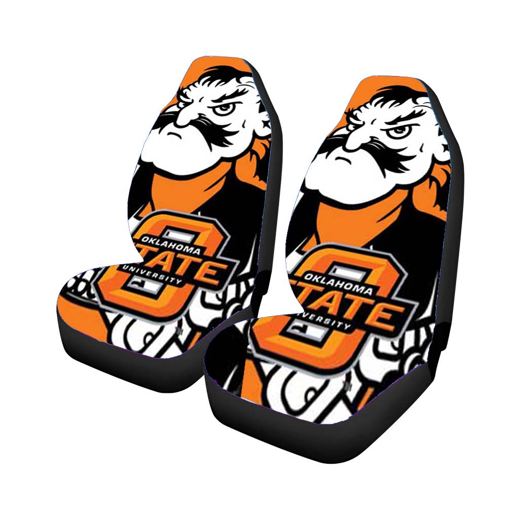 Oklahoma State Big Cowboy car Seat Covers