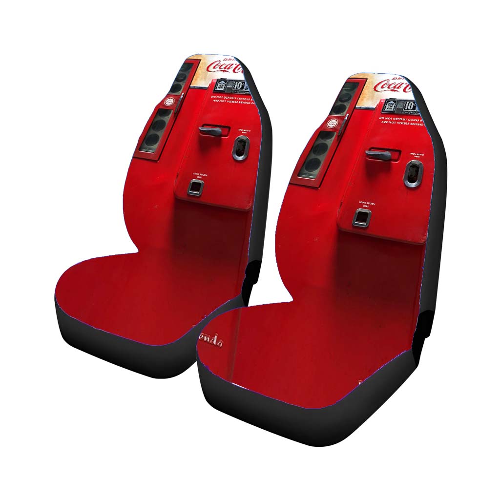 Old Coca Cola Soft Drink Vending Machine car Seat Covers