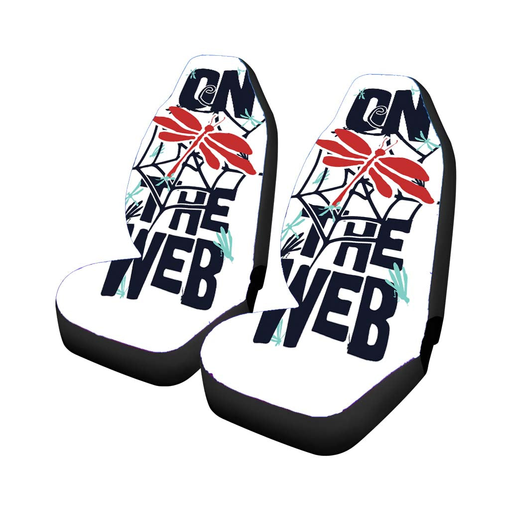 On The Spider Web Stree car Seat Covers
