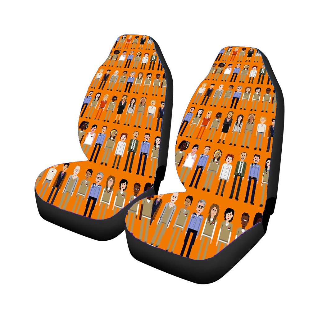 Orange Is The New Black Pattern car Seat Covers