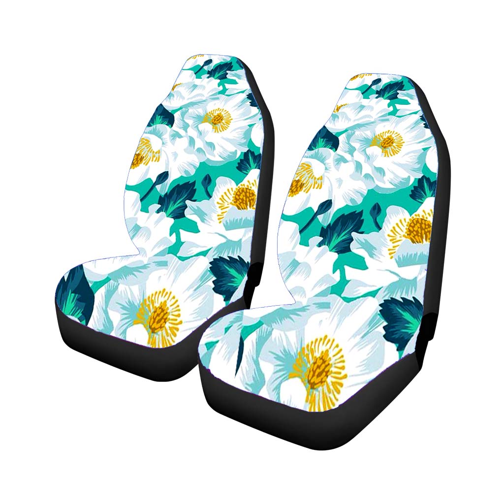 Orchid Flower White car Seat Covers