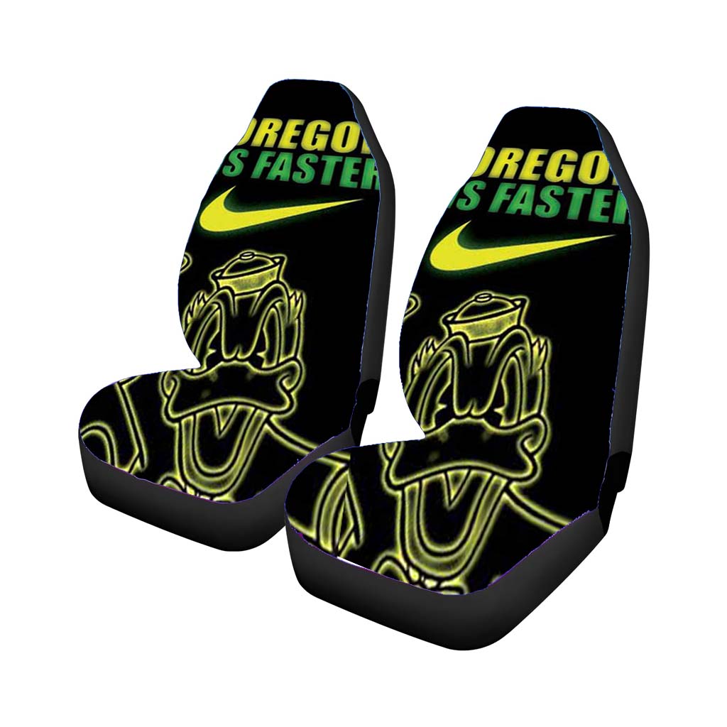 Oregon Ducks Faster Neon car Seat Covers