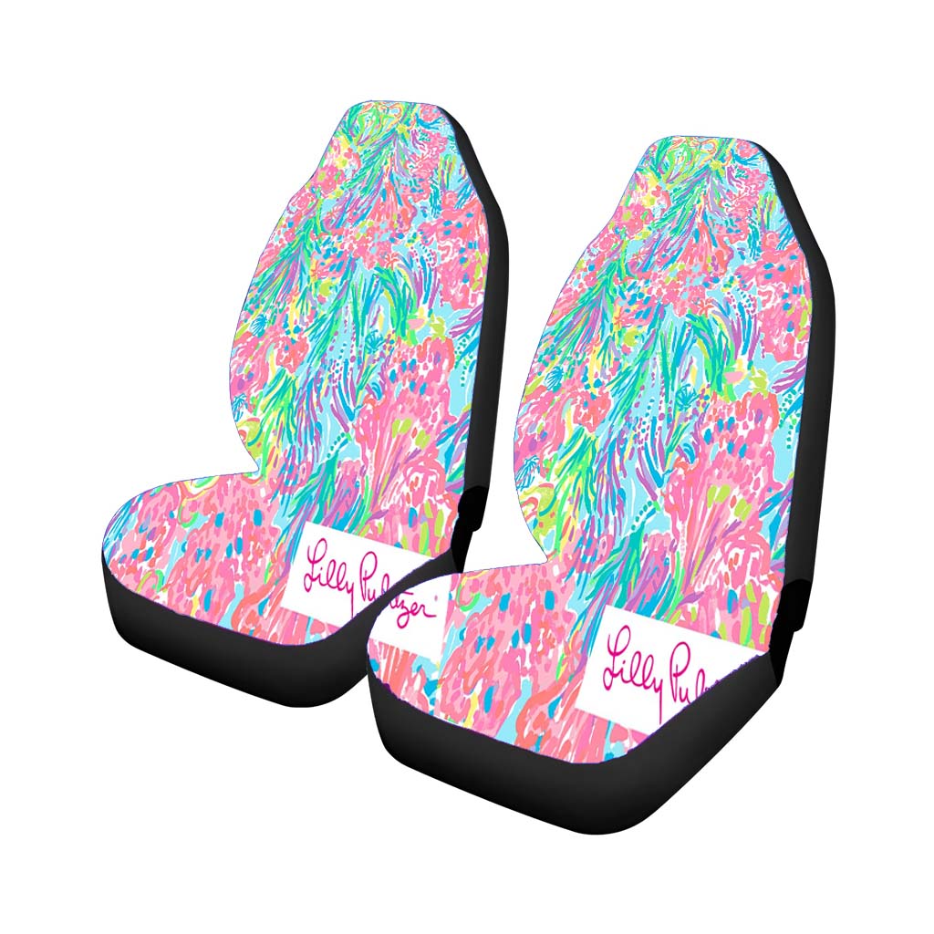 Palm Beach Coral Lilly Pulitzer car Seat Covers