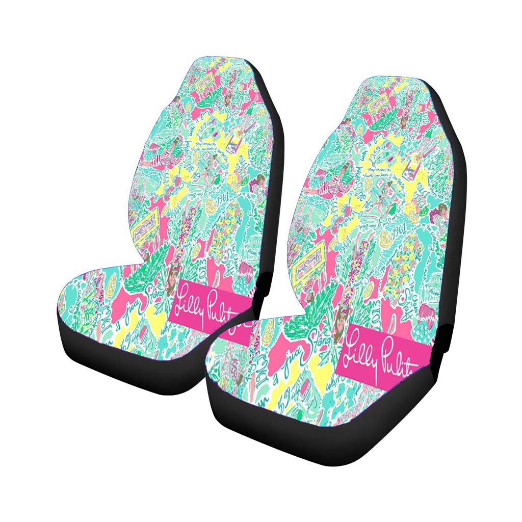 Pastel Summer Lilly Pulitzer car Seat Covers
