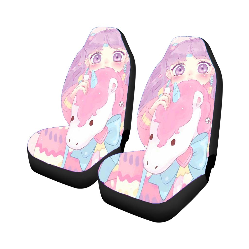 Pastel Unicorn car Seat Covers