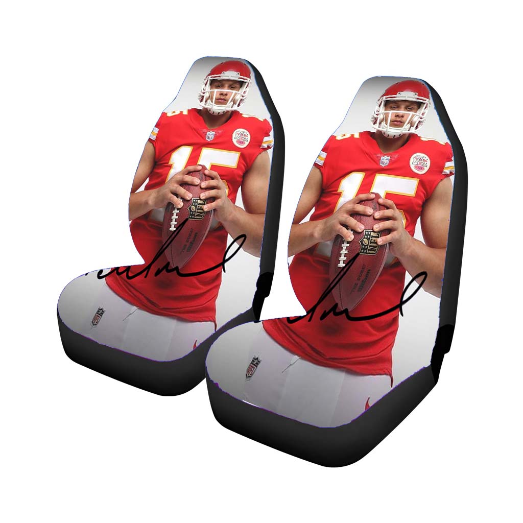 Patrick Mahomes Kansas City Chiefs Signature car Seat Covers