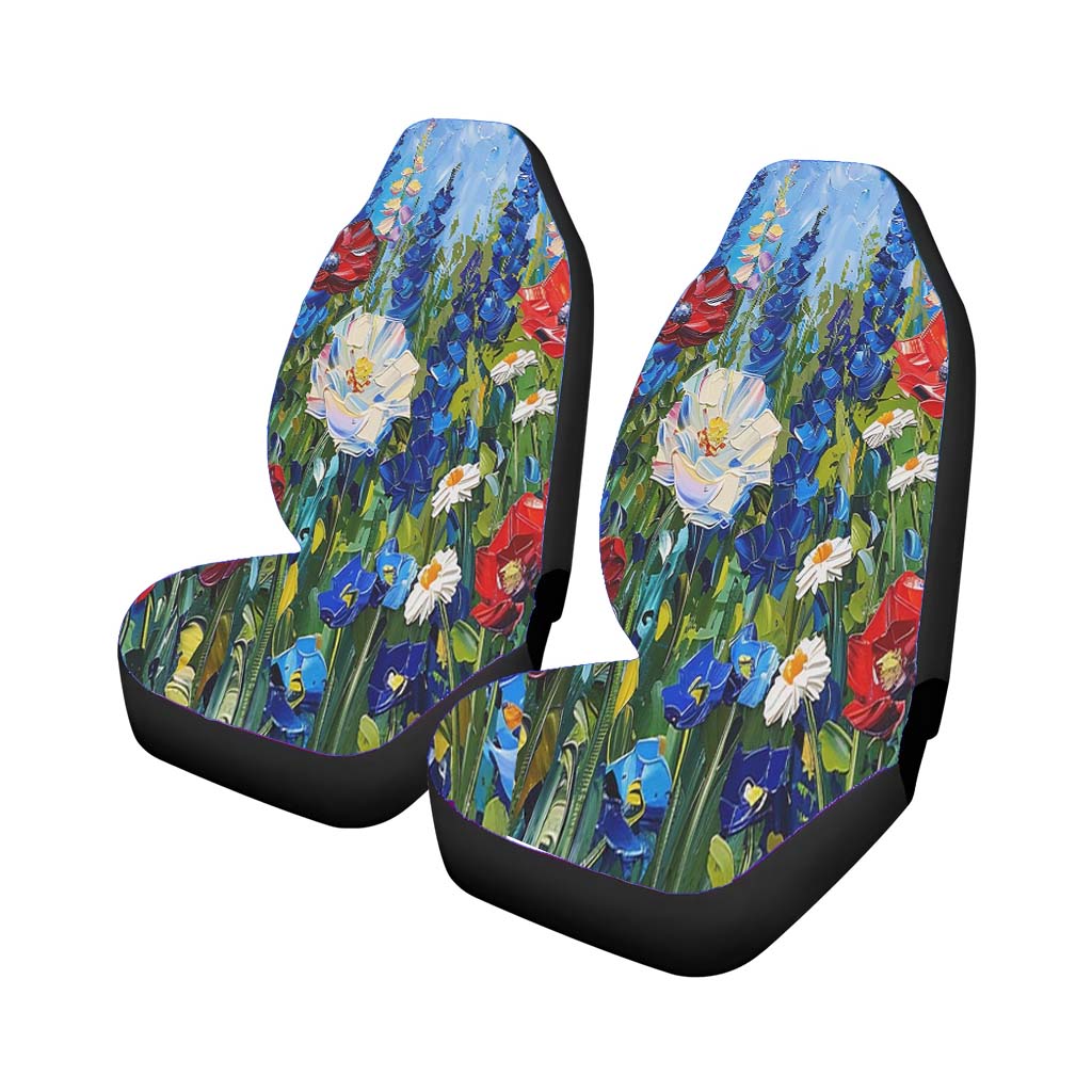 Patriotic Wildflowers 4Th Of July car Seat Covers