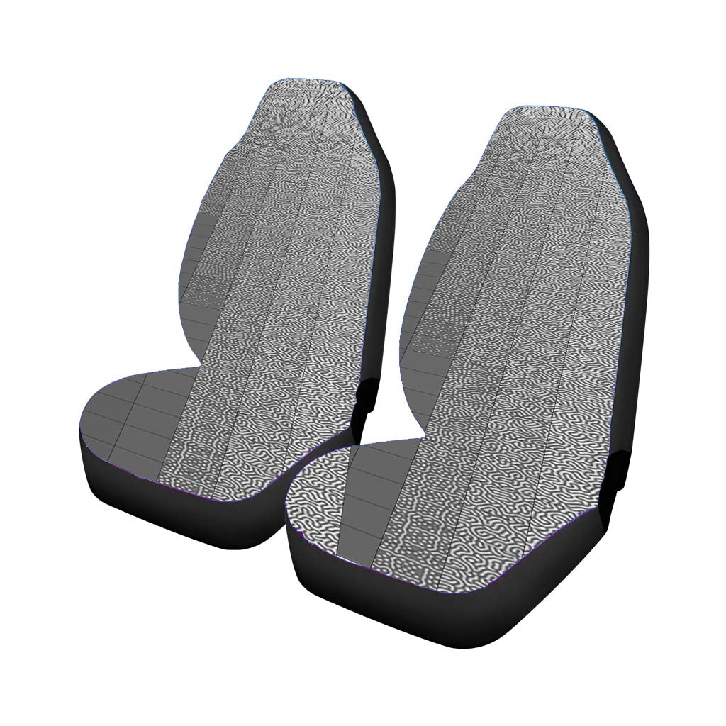 Pattern Art A Blue car Seat Covers