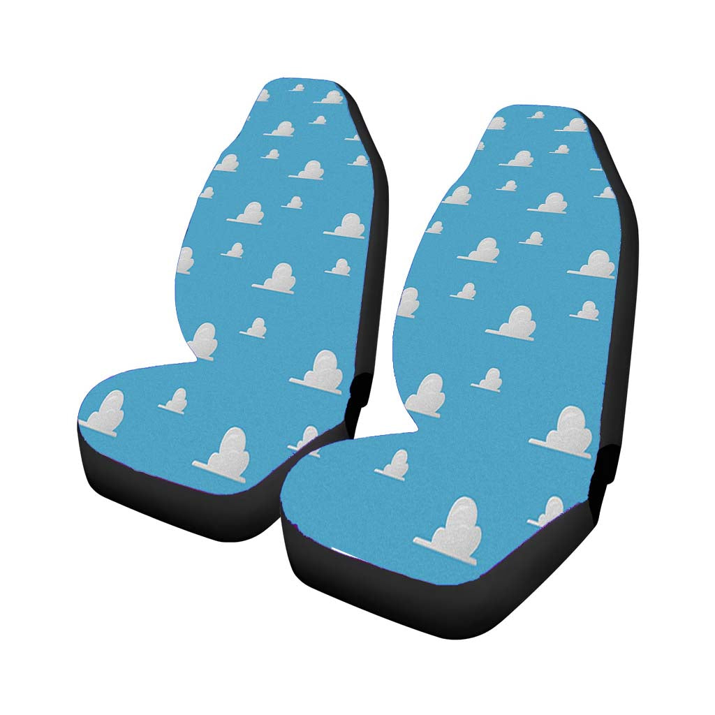Pattern Of Toy Story Sky Blue Clouds car Seat Covers