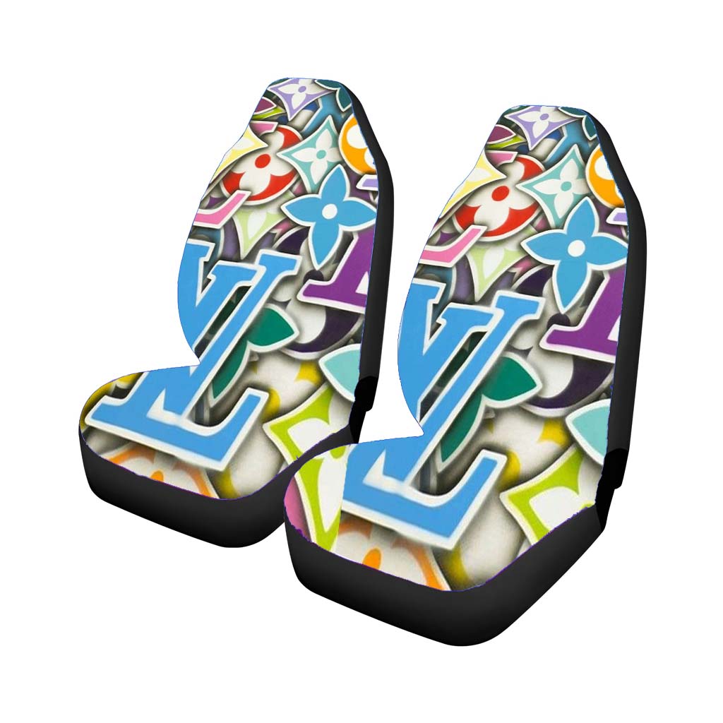 Pattern Takasi Murakami Lv Style car Seat Covers
