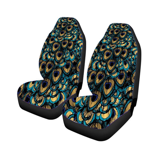 Peacock Pattern Universal Fit Car Seat Covers