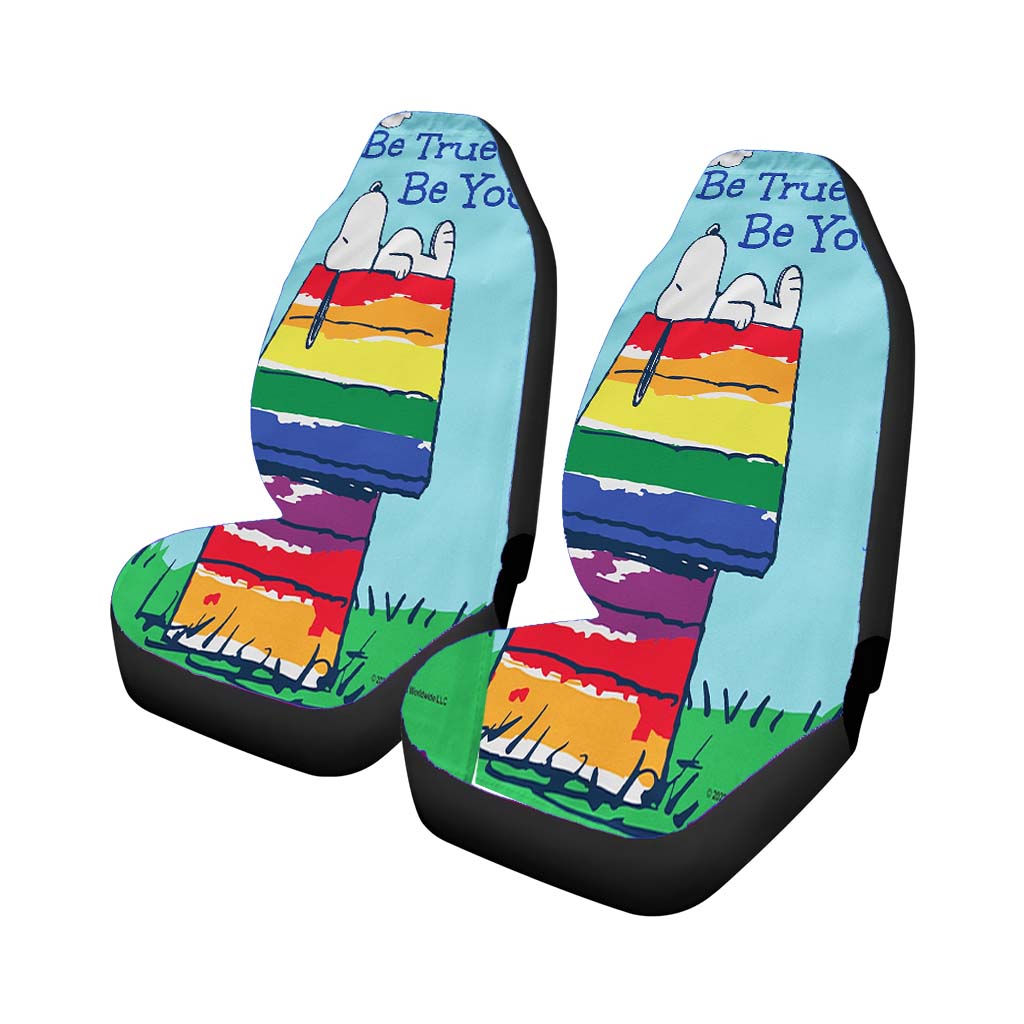 Peanuts Be True To You Snoopy car Seat Covers