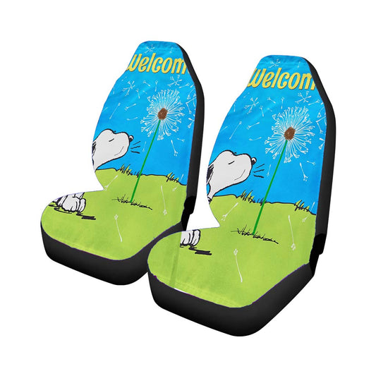 Peanuts Blowing Dandelions Universal Fit Car Seat Covers