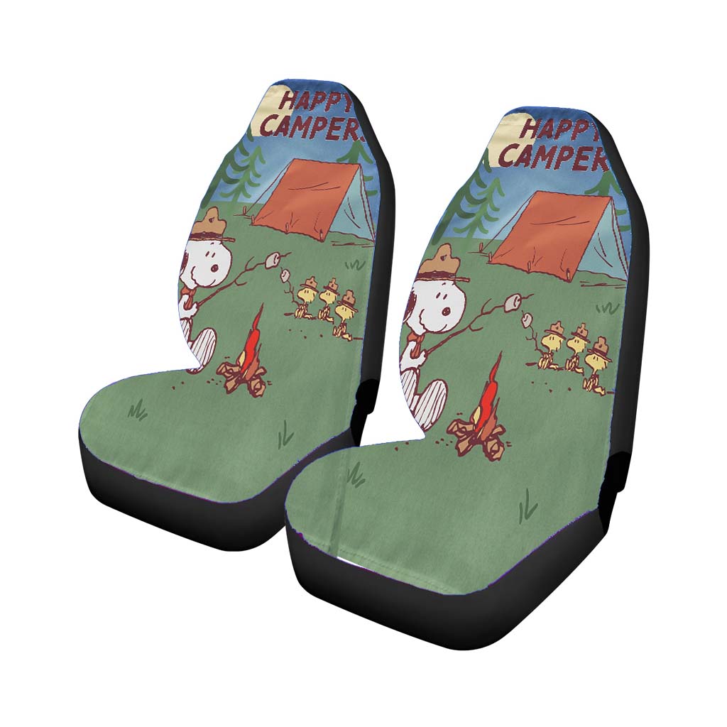 Peanuts Happy Camper S'Mores car Seat Covers