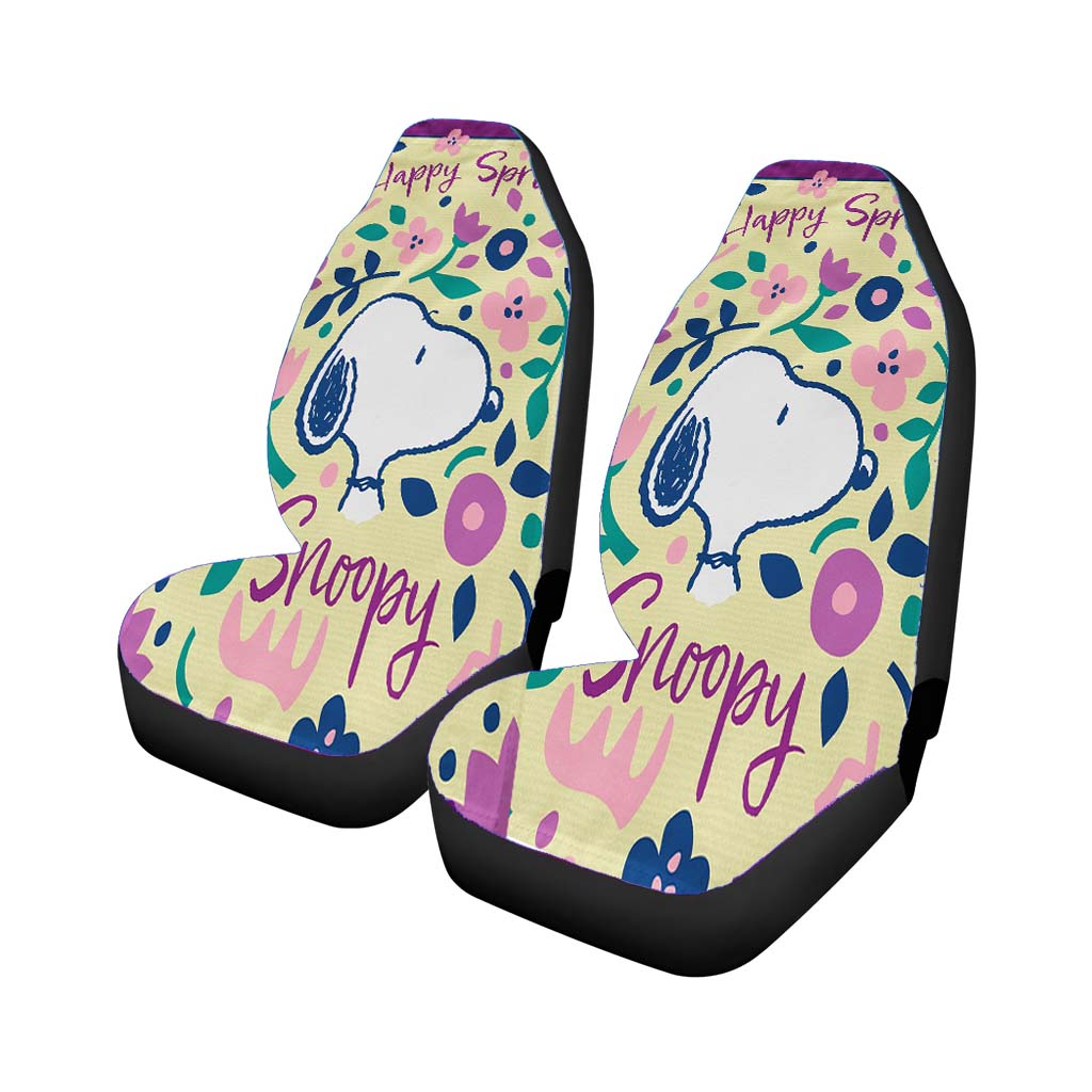 Peanuts Happy Spring Snoopy car Seat Covers