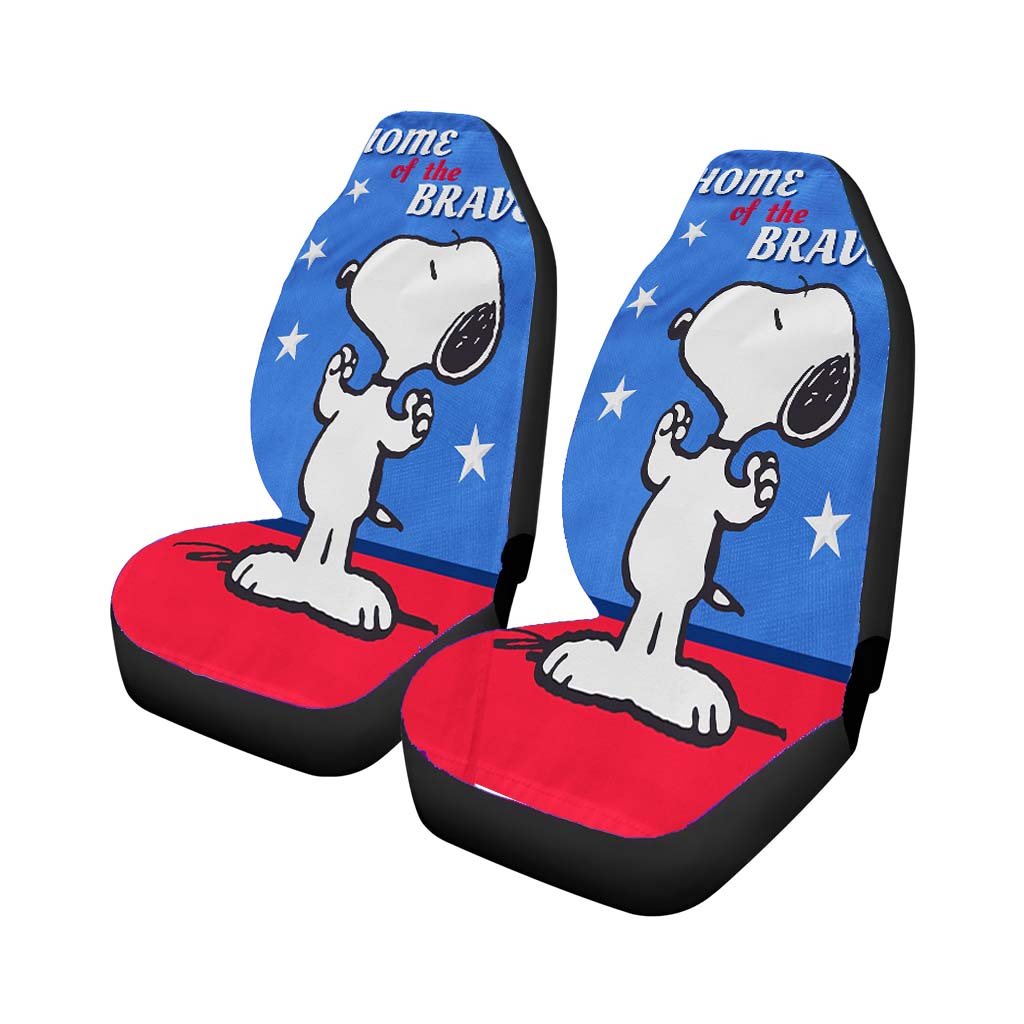 Peanuts Home Of The Brave Snoopy car Seat Covers