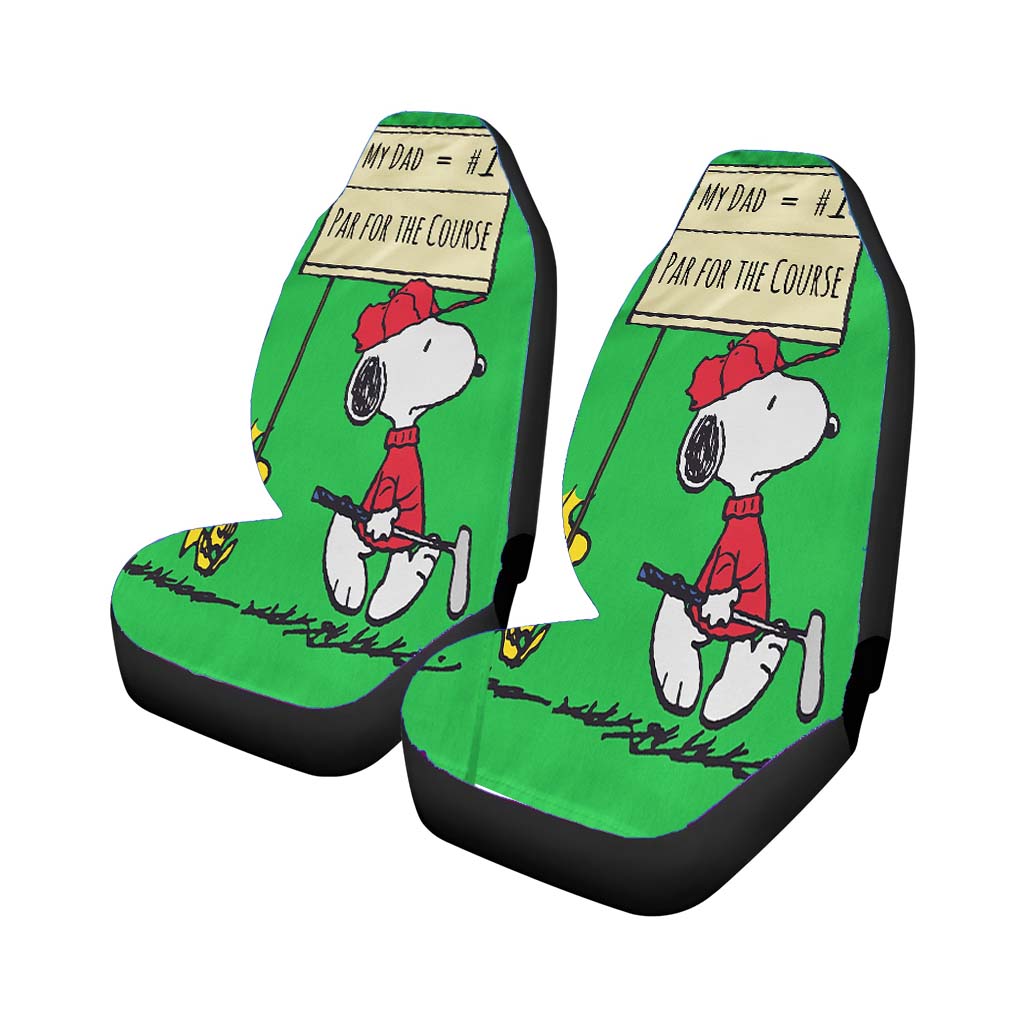 Peanuts Par For The Course car Seat Covers