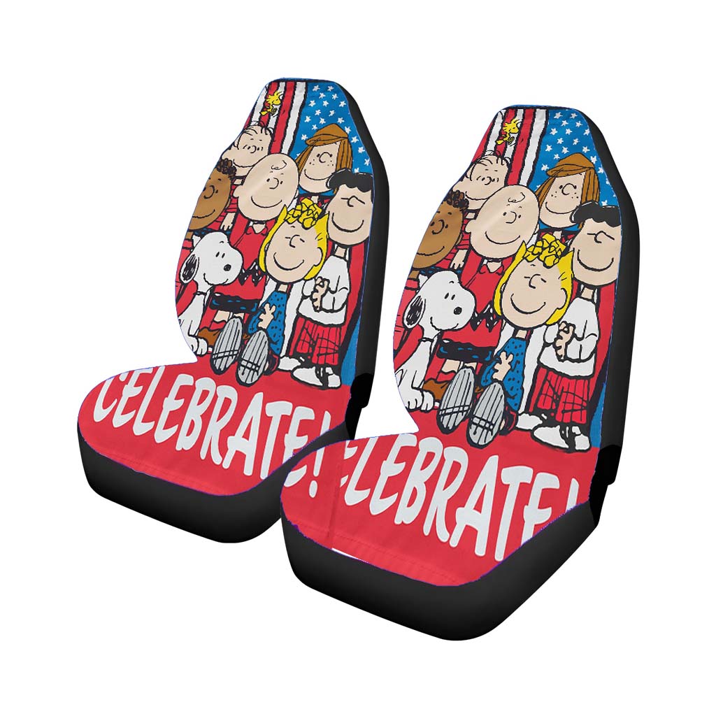 Peanuts Patriotic Celebrate car Seat Covers