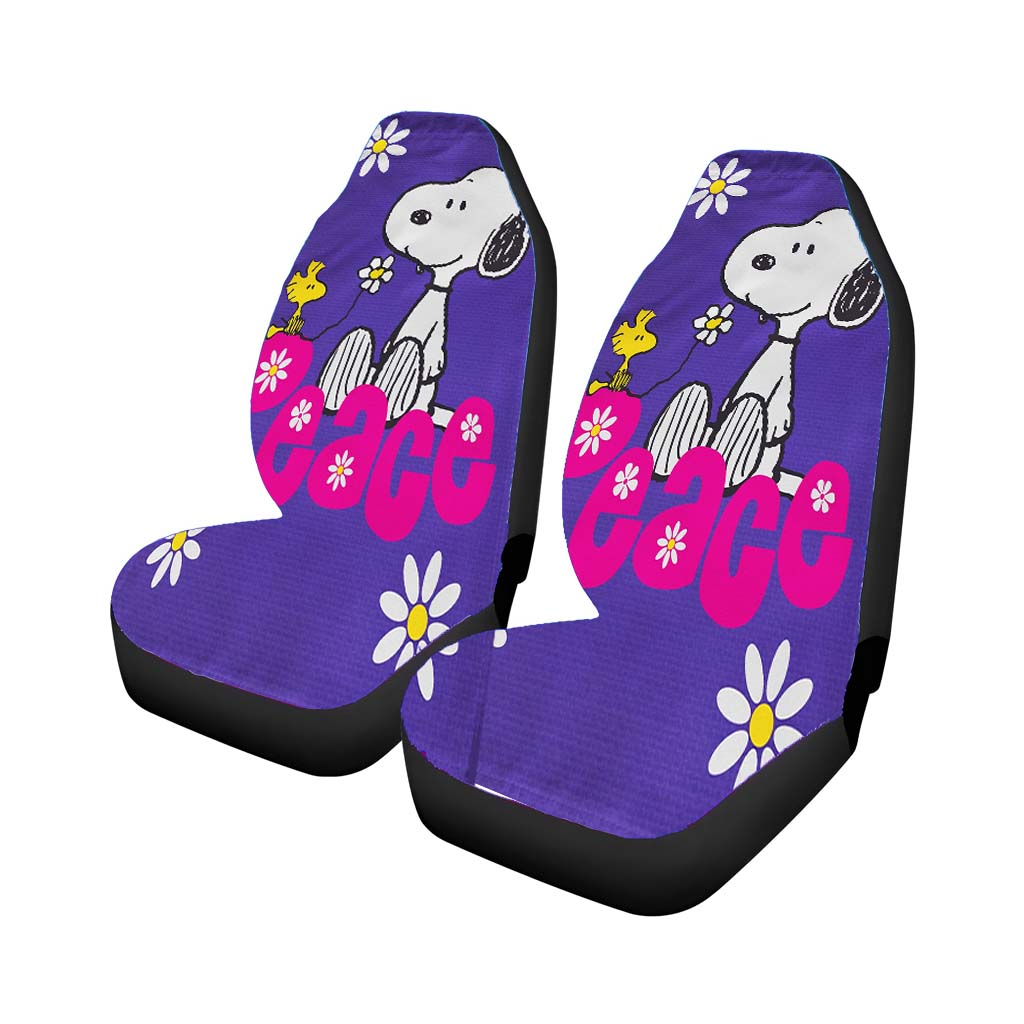 Peanuts Peace Snoopy car Seat Covers