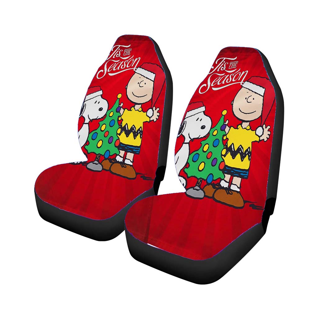 Peanuts Snoopy And Charlie Brown Christmas car Seat Covers