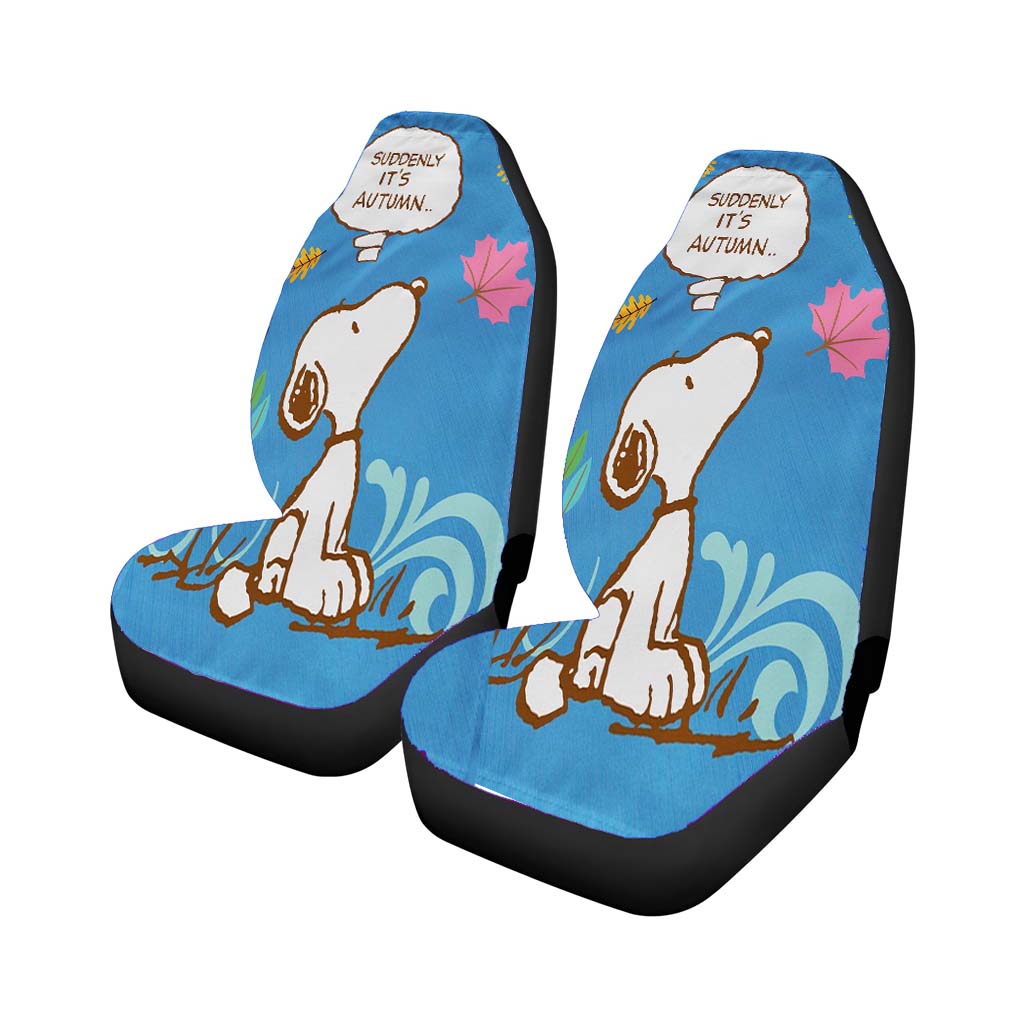 Peanuts Snoopy Autumn car Seat Covers