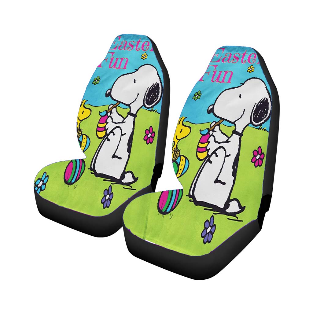 Peanuts Snoopy Easter Eggs car Seat Covers
