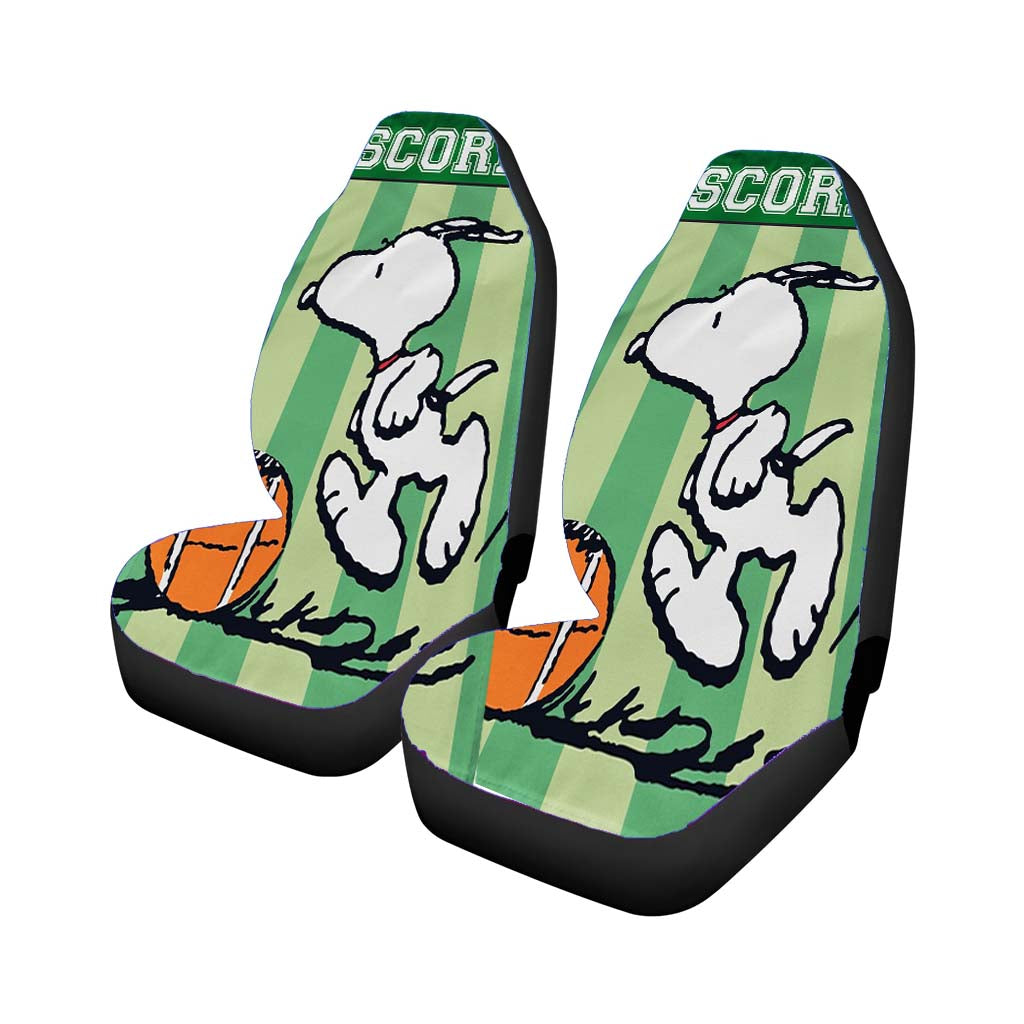 Peanuts Snoopy Football car Seat Covers