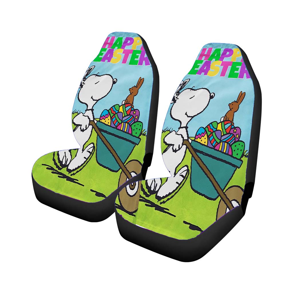 Peanuts Snoopy Happy Easter car Seat Covers