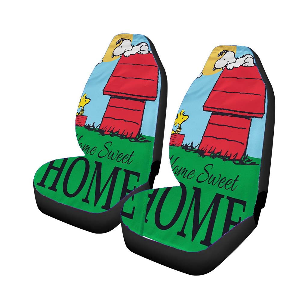 Peanuts Snoopy Home Sweet Home car Seat Covers