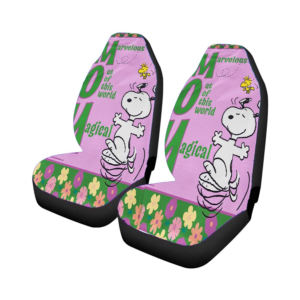 Peanuts Snoopy Mom car Seat Covers