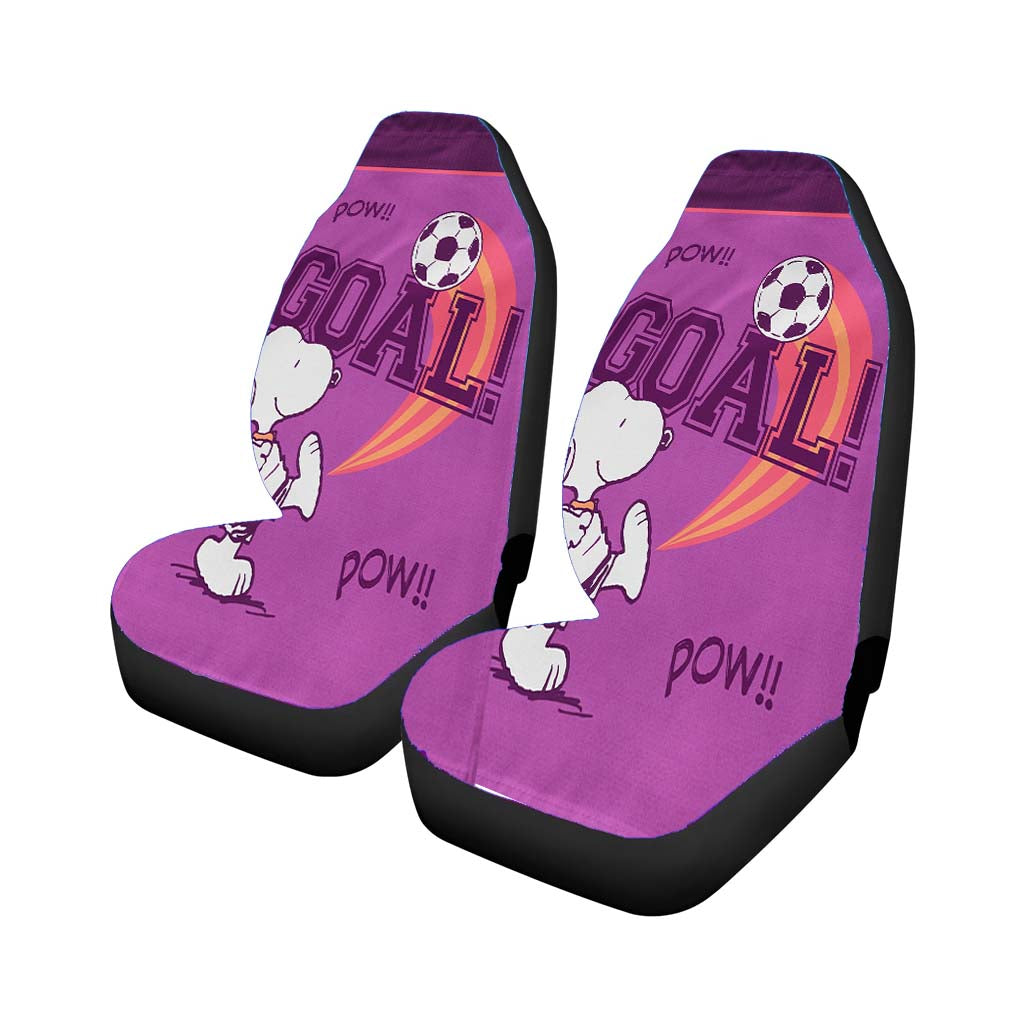 Peanuts Snoopy Soccer Goal car Seat Covers