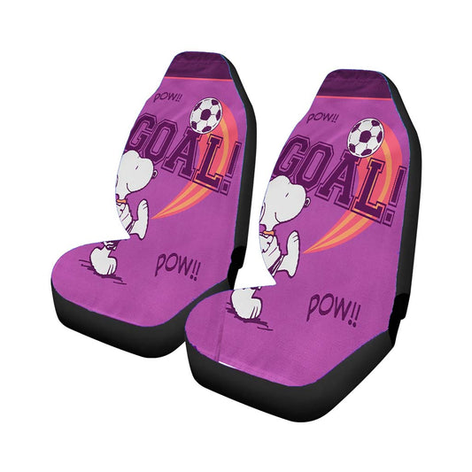 Peanuts Snoopy Soccer Goal Universal Fit Car Seat Covers