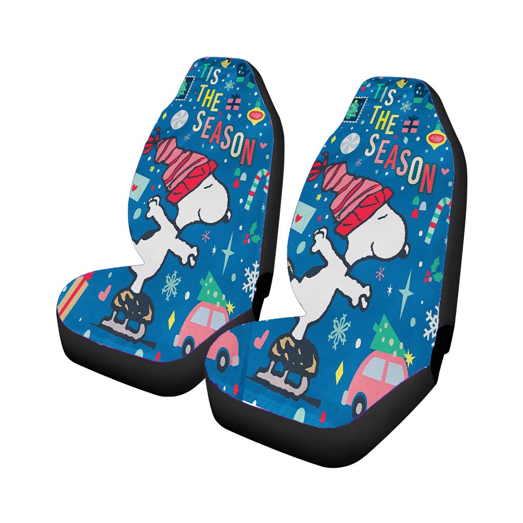 Peanuts Snoopy Winter Christmas car Seat Covers