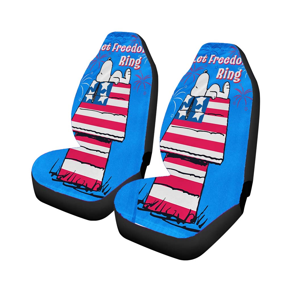 Peanuts Stars & Stripes Doghouse car Seat Covers