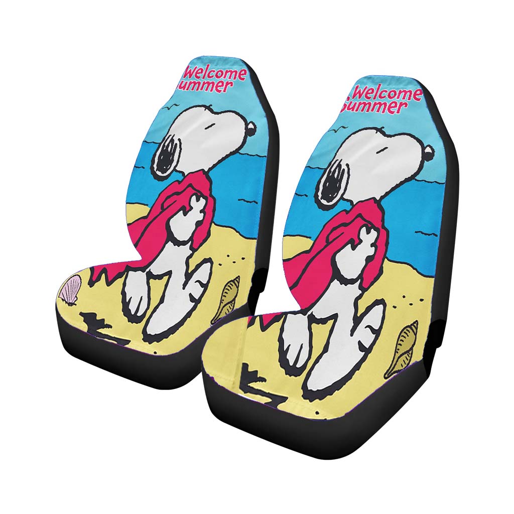 Peanuts Summer Beach Snoopy car Seat Covers