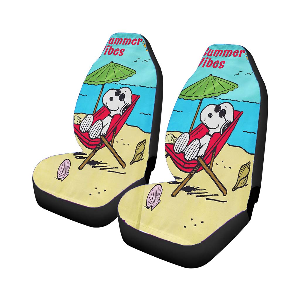 Peanuts Summer Beach Vibes car Seat Covers