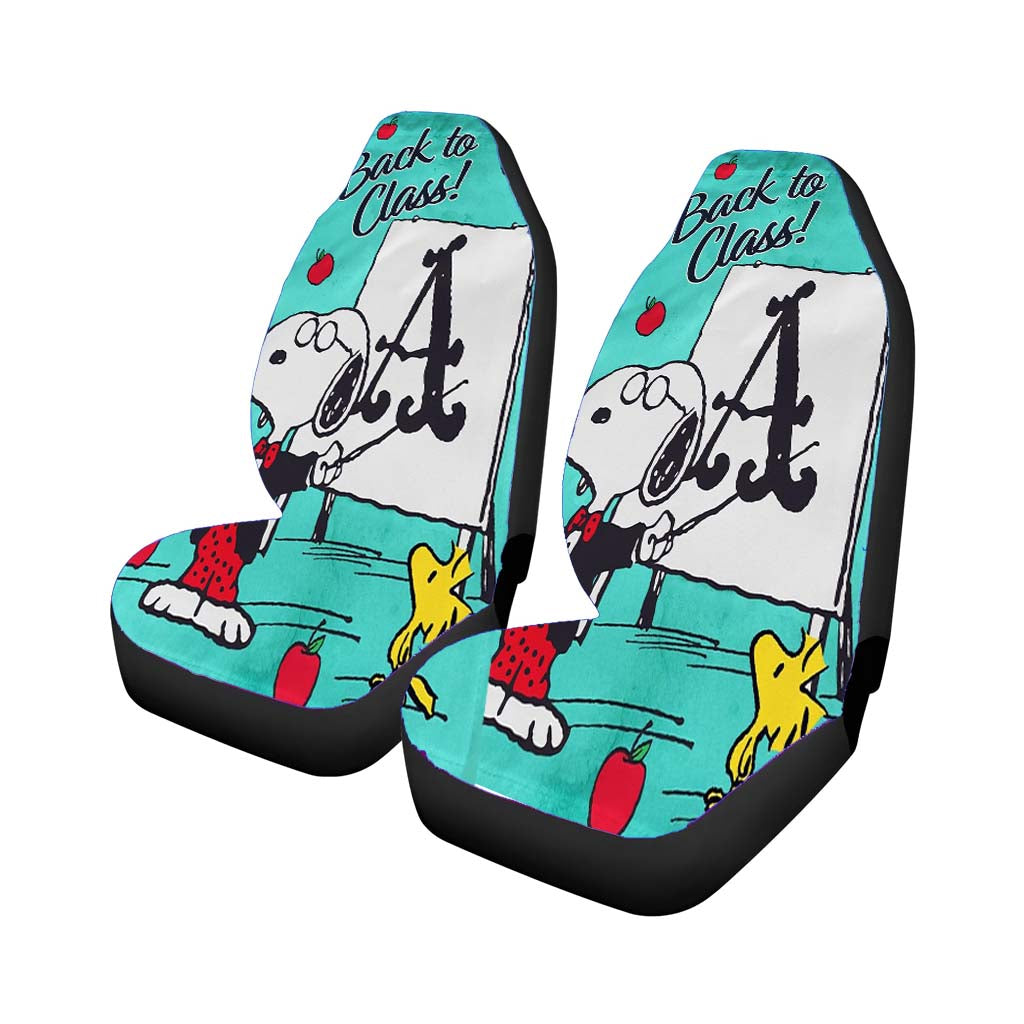 Peanuts Teacher Snoopy Back To School car Seat Covers