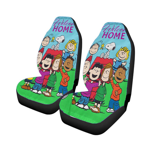 Peanuts Welcome Home Gang Universal Fit Car Seat Covers