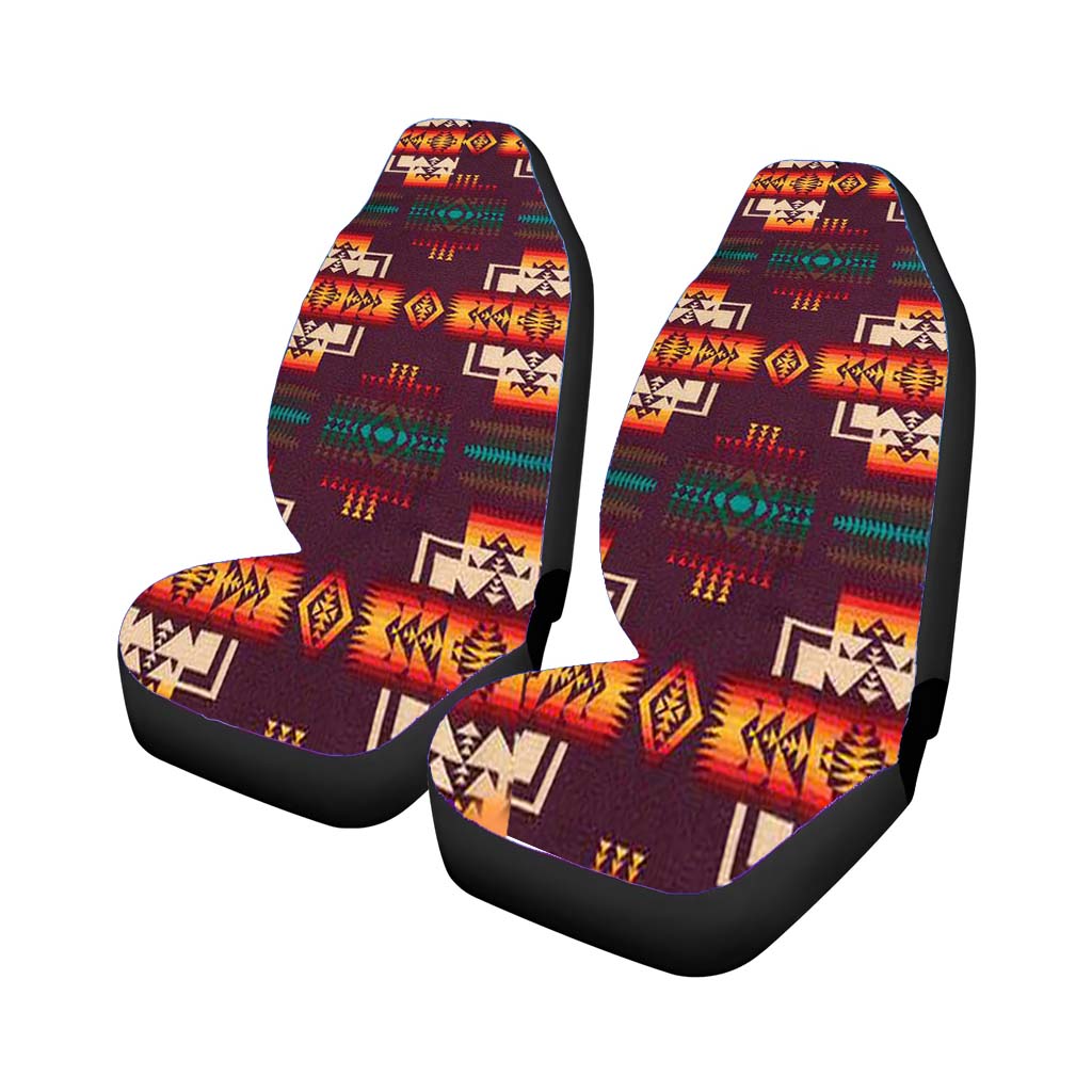 Pendleton Maroon Chief car Seat Covers