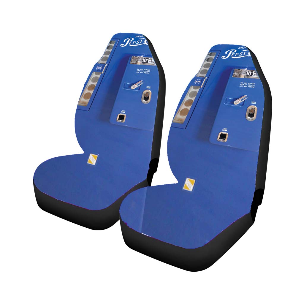 Pepsi Cola Blue Vintage Vending Machine car Seat Covers