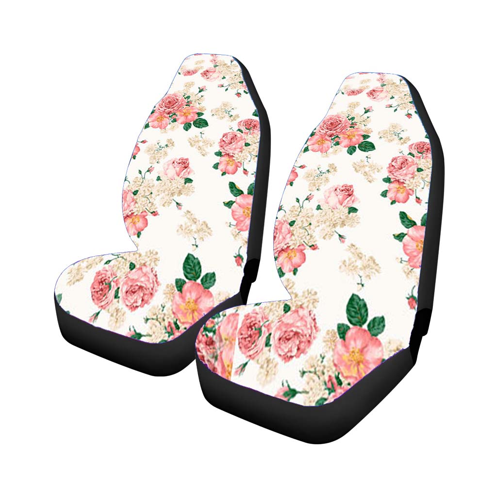 Pink Carnations Floral car Seat Covers