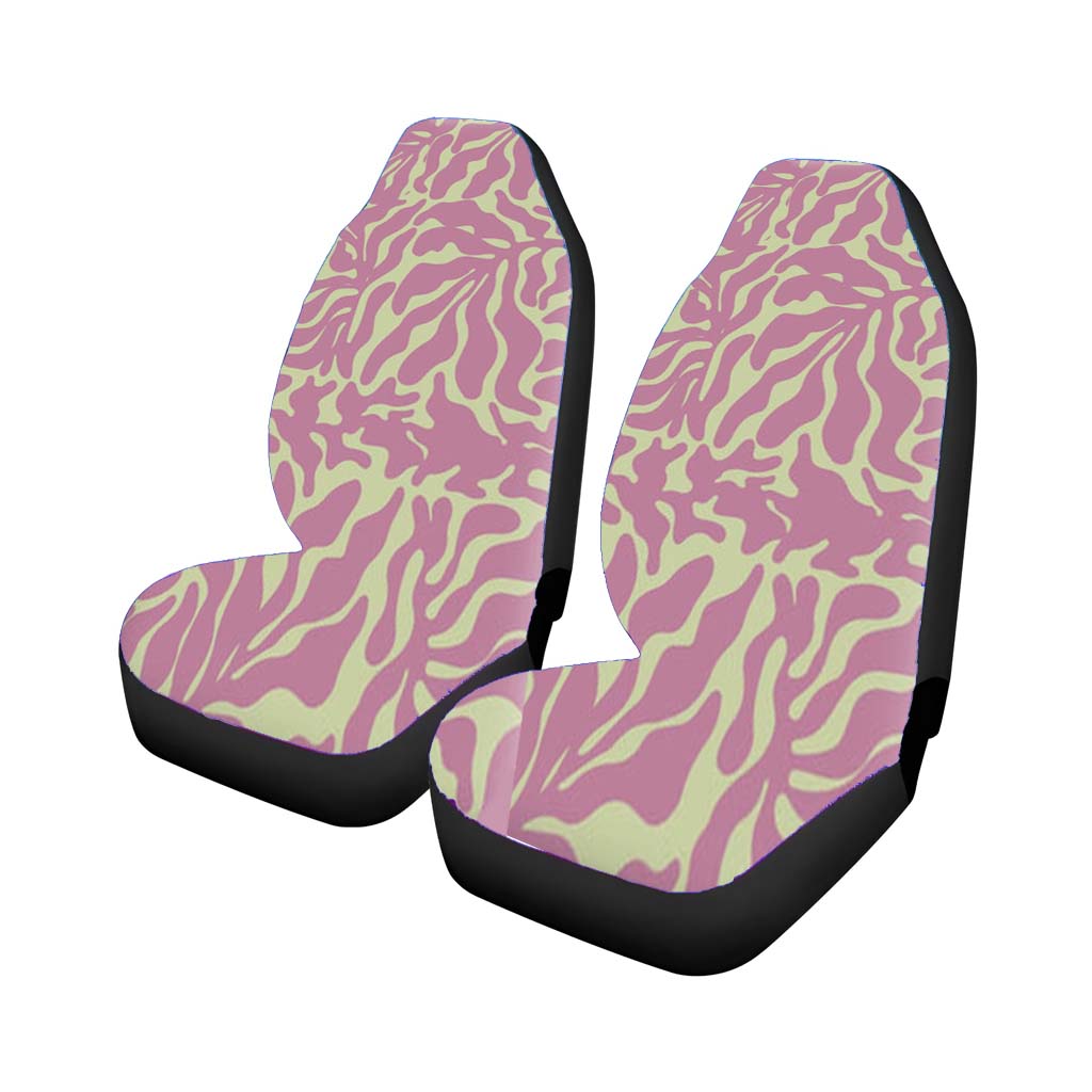 Pink Leaves - Foliage car Seat Covers