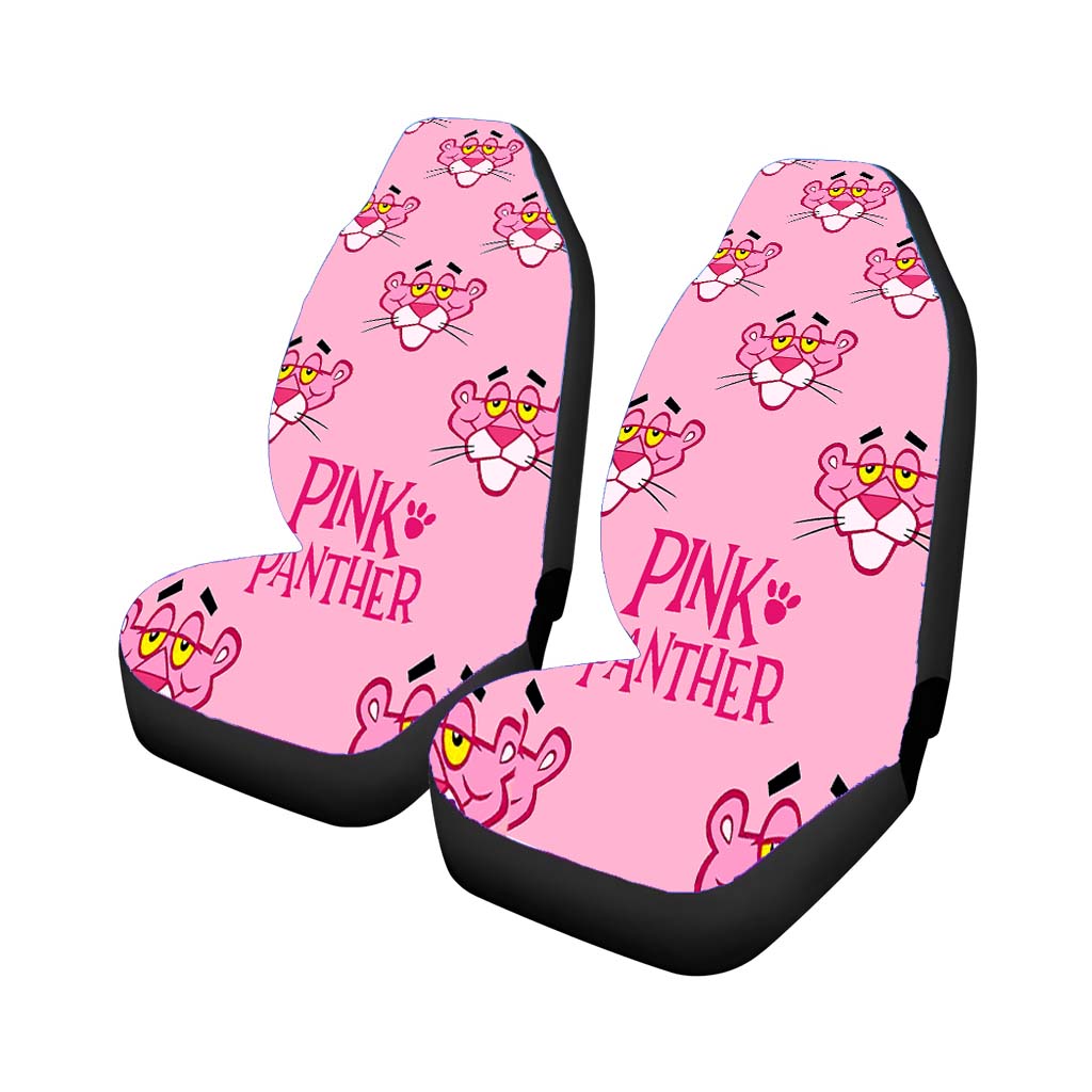 Pink Panther Pattern Face car Seat Covers