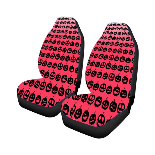 Pink Pumpkins Pattern Silhouette Collections Universal Fit Car Seat Covers