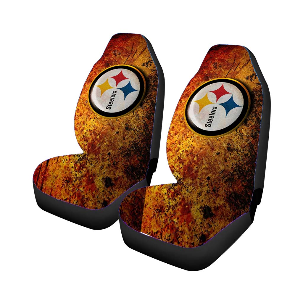 Pittsburgh Steelers Abstract Art Color car Seat Covers