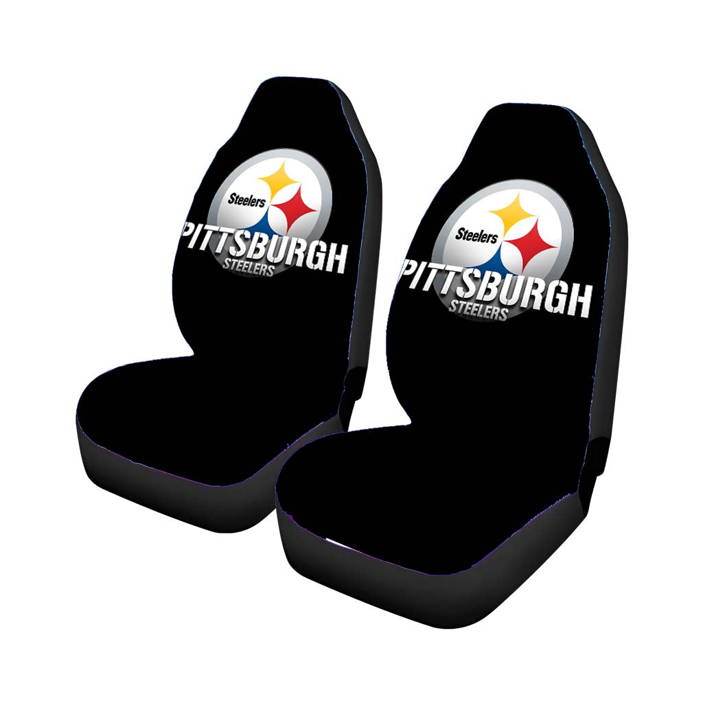 Pittsburgh Steelers Logo Black car Seat Covers