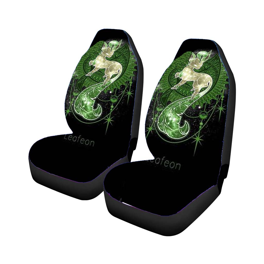 Pokemon Evee Evolution Leafeon car Seat Covers