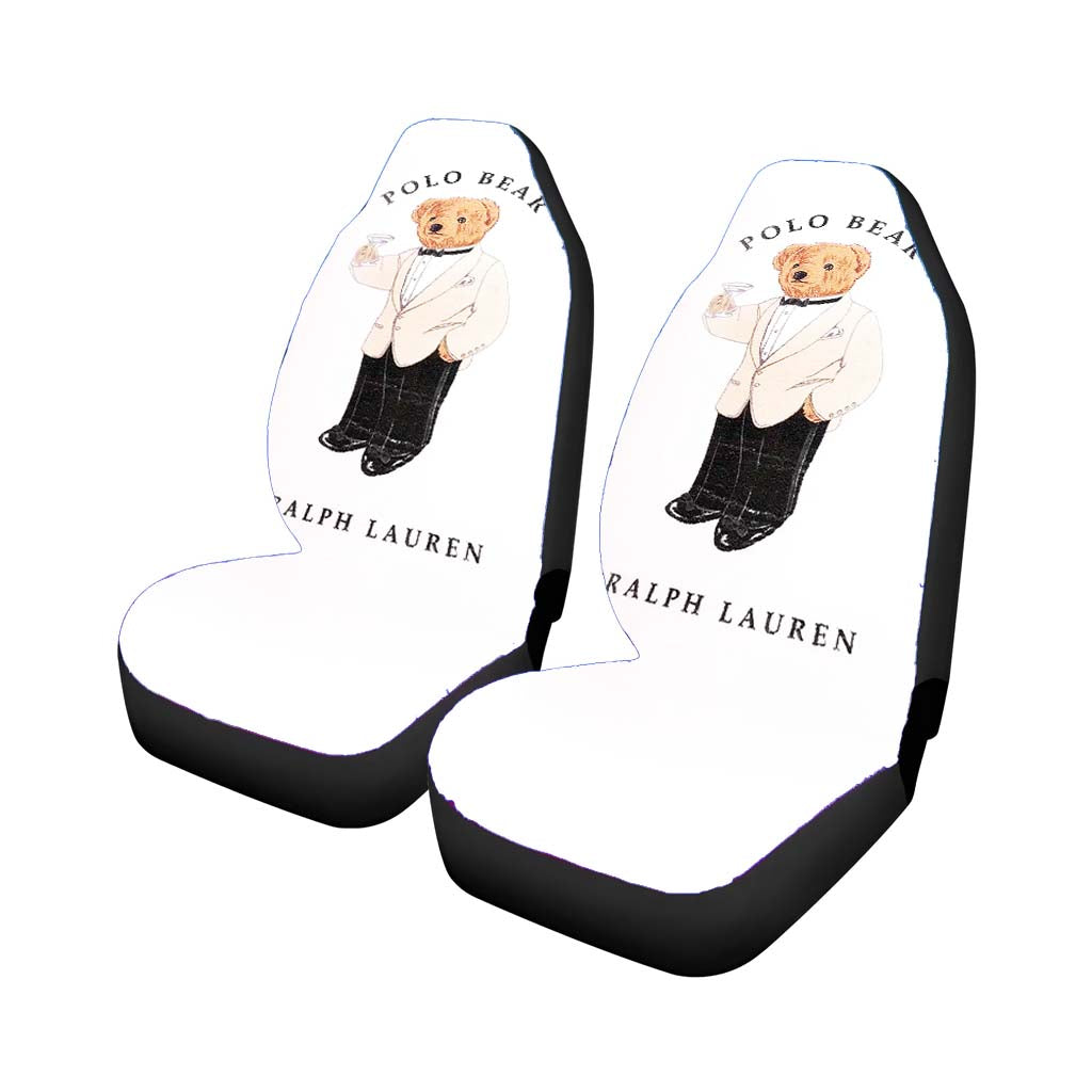 Polo Bear White Suit Tuxedo car Seat Covers