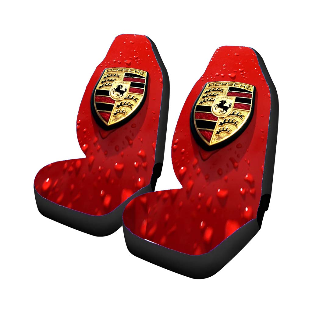Porsche Logo Red car Seat Covers