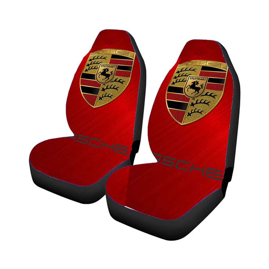 Porsche Red Design Universal Fit Car Seat Covers